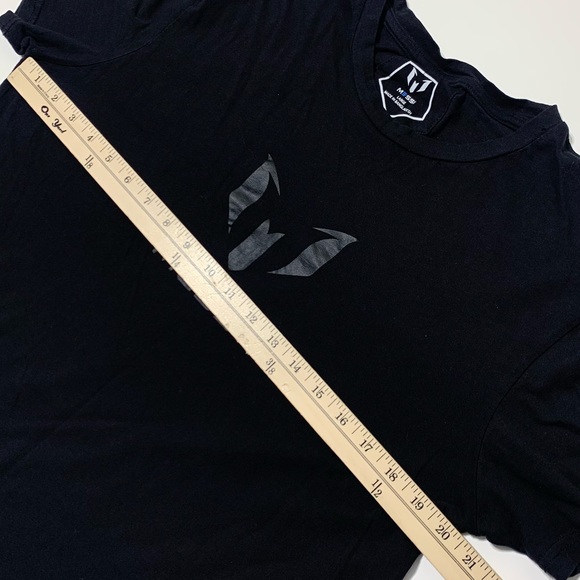 Messi Authentic Lionel Messi Black Logo T Shirt Mens Large - Picture 3 of 4